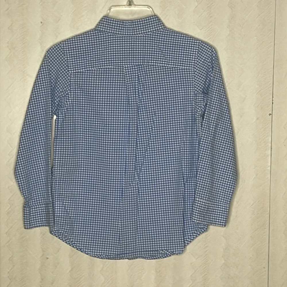 ❤️ RALPH LAUREN Boys Checkered Button-Down Shirt Size S